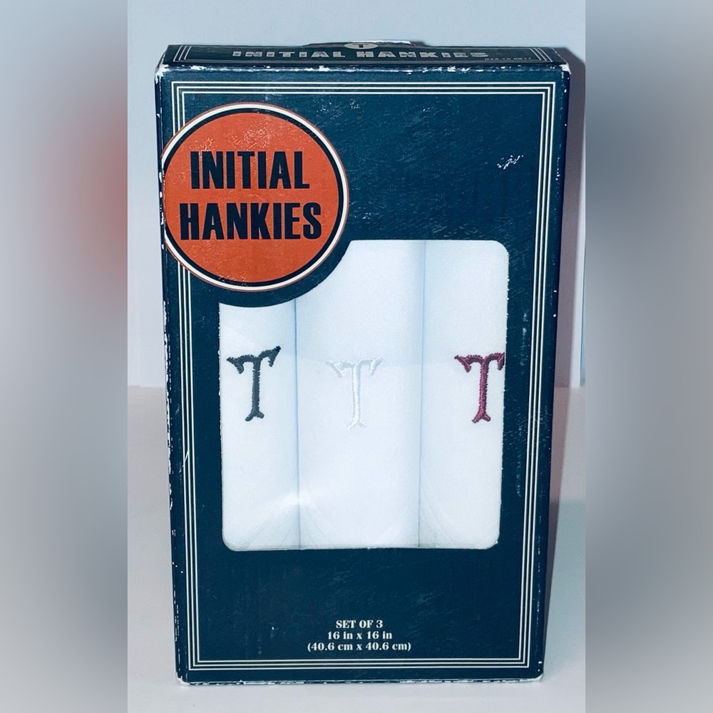 Initial T Hankies - NEW!